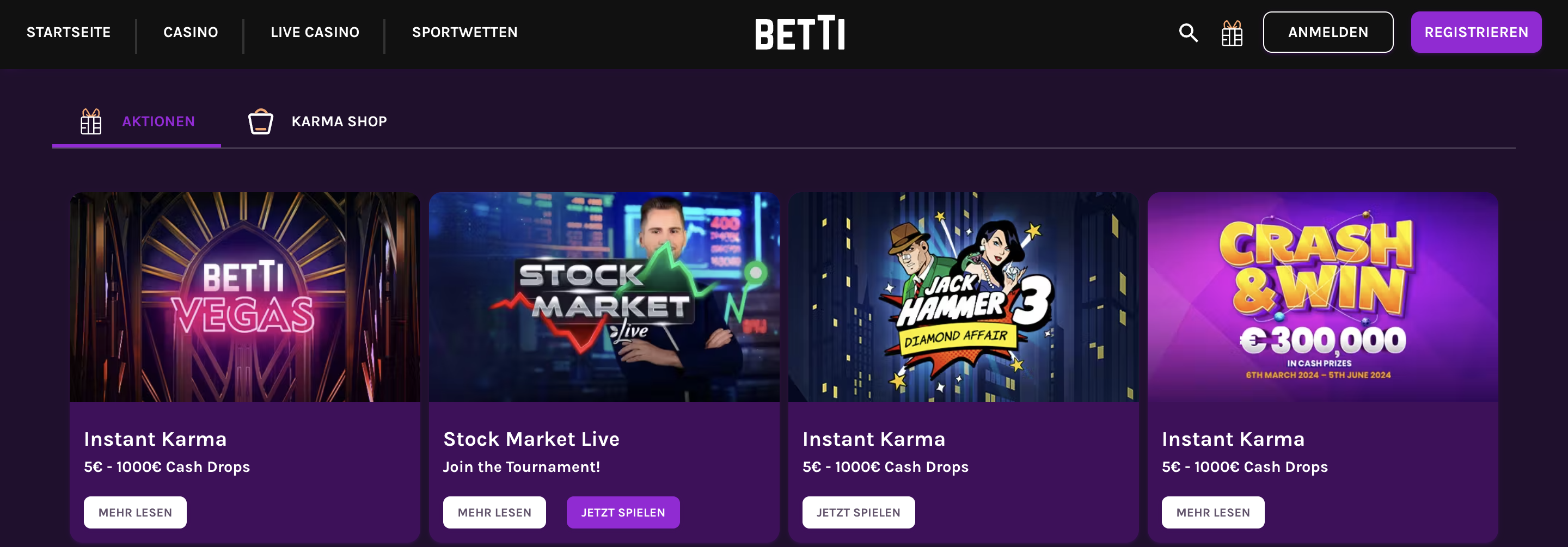 betti Actions