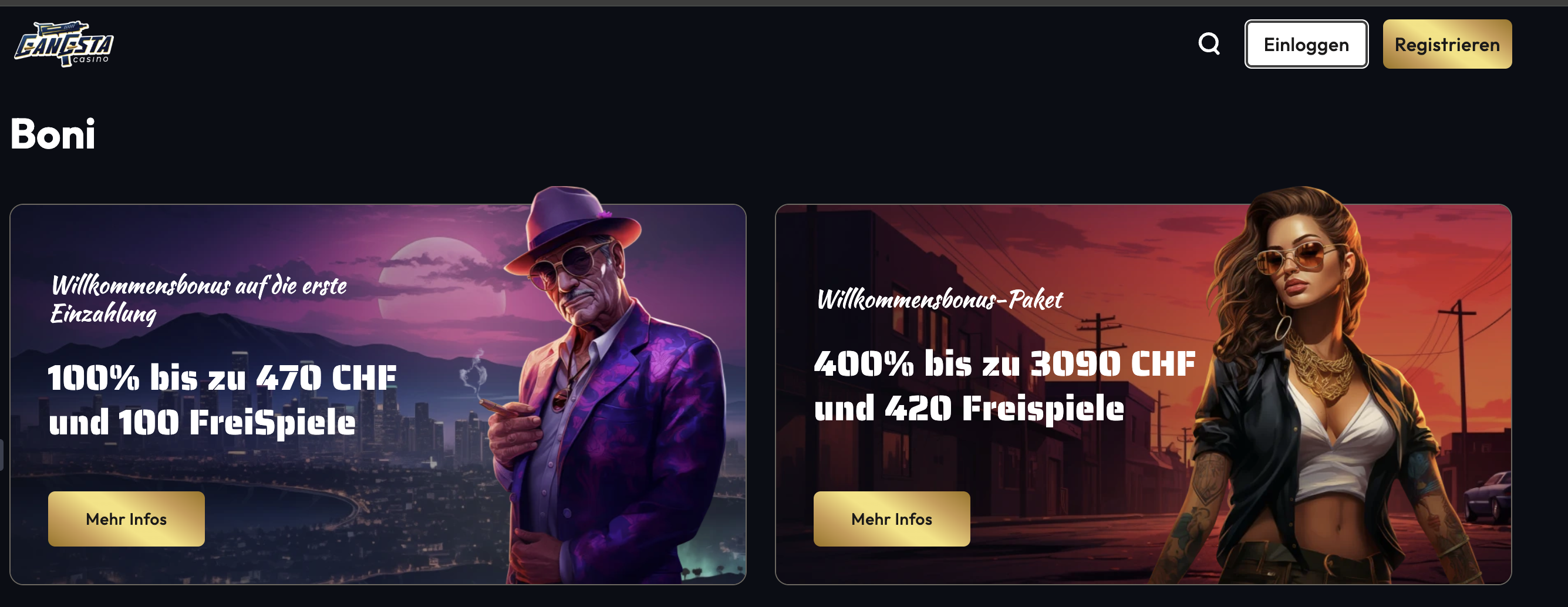 Gangsta Casino Boni