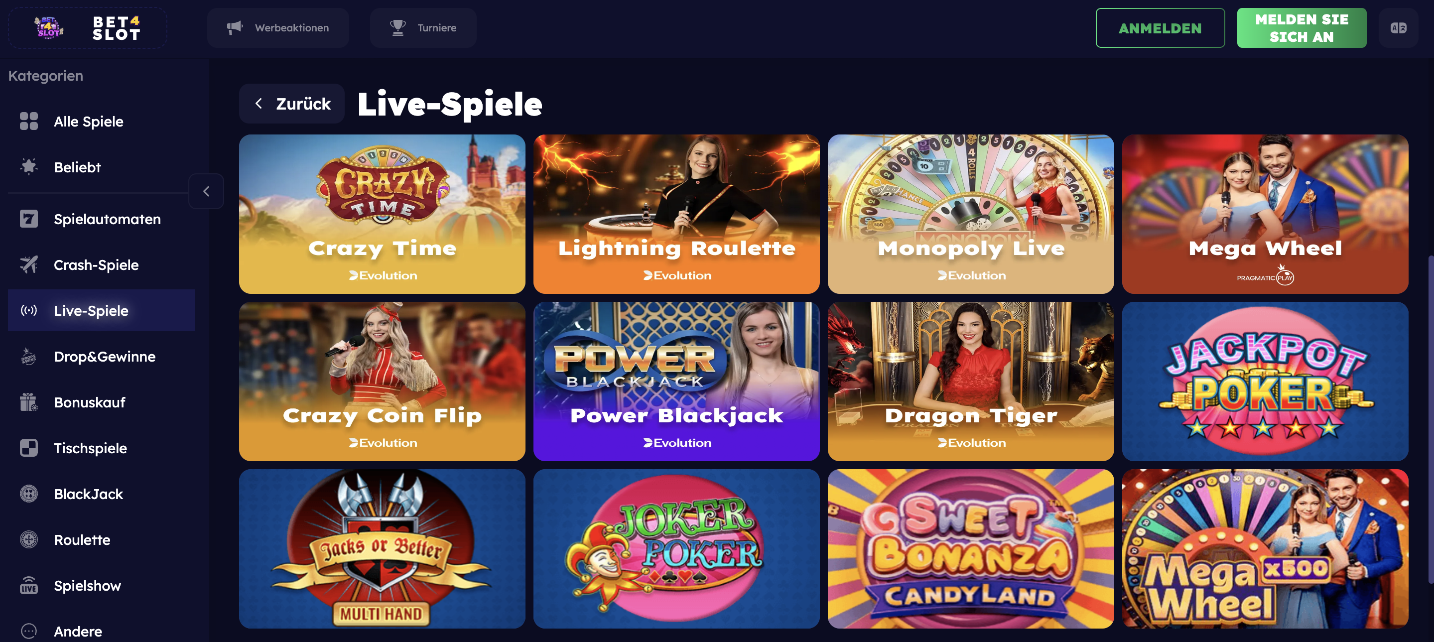 bet4slot-live-casino